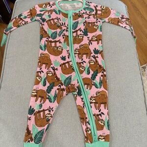 HTF Sleepy Sloths Little Sleepies Zippy 3-6mo